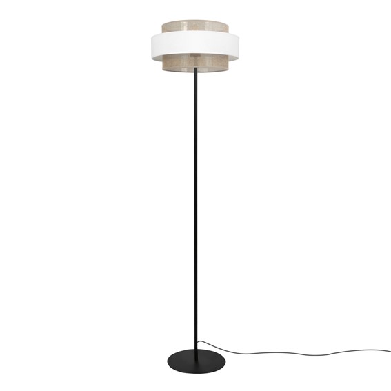 Lampa Podłogowa CEZAR K-5275 Biały/Beżowy