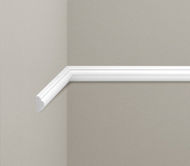 Listwa Naścienna Gładka LPC-02 244 cm Biały
