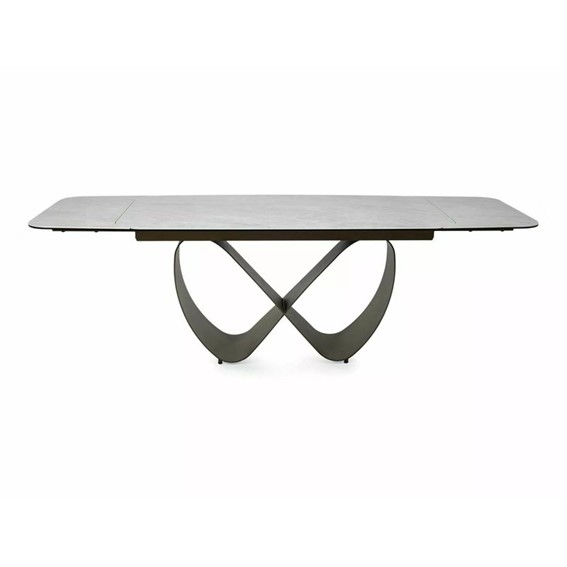 Stół Rozkładany INFINITY Ceramic (240-160)x95cm Beż Mat/Miedziany