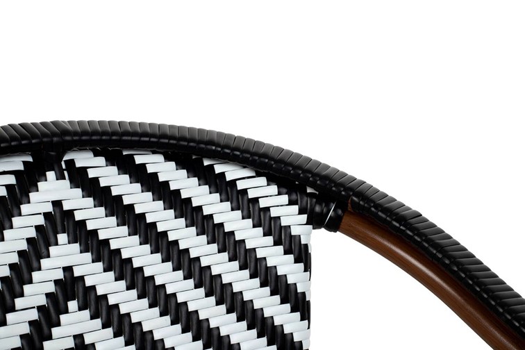 Krzesło CAFE AZURE Biały/Czarny