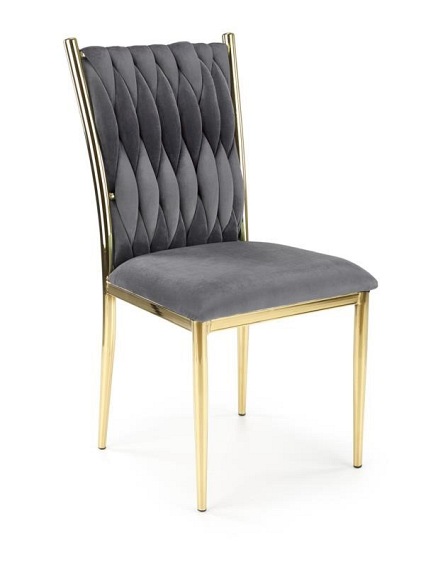 Krzesło K436 Złoty/Popielaty