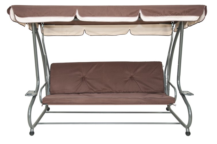 Huśtawka Ogrodowa Rozkładana GRACJA Brązowa