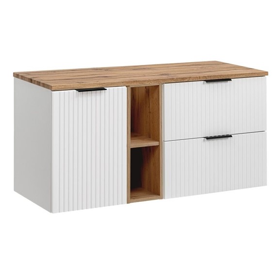 Zestaw Meblowy ADEL 140cm Biały Mat/Dąb Wotan