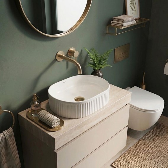 Umywalka Nablatowa VANDA 40 Biały