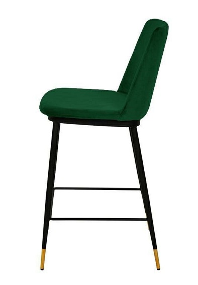 Hoker DIEGO 65 zielony - welur, podstawa czar