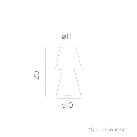 Lampa LOLA 20 BATTERY Biały