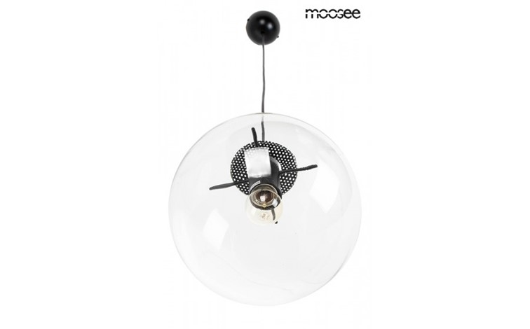 Lampa Wisząca SANDRA 35 Transparentny/Czarny