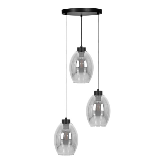 Lampa Wisząca BALBO K-5722 Dymiony/Czarny