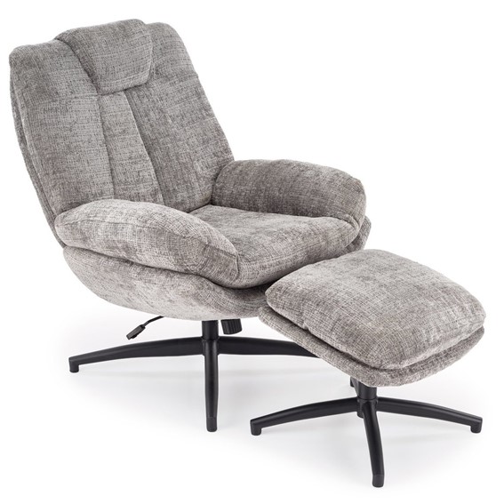 Fotel Wypoczynkowy DECLAN Popielaty