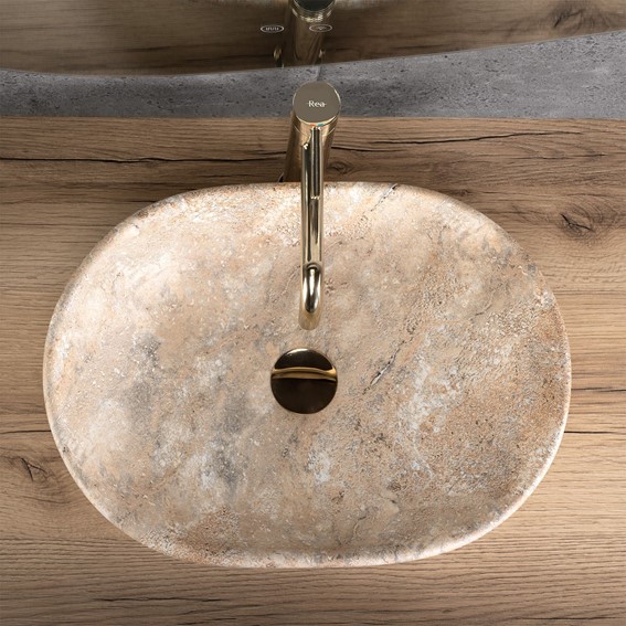 Umywalka Nablatowa AMELIA 48 Savana Beżowy