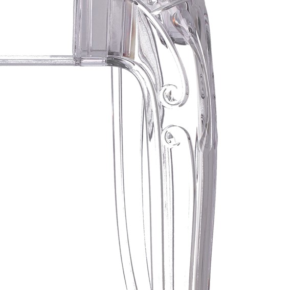 Stół GHOST 80x80cm Kwadratowy Transparentny