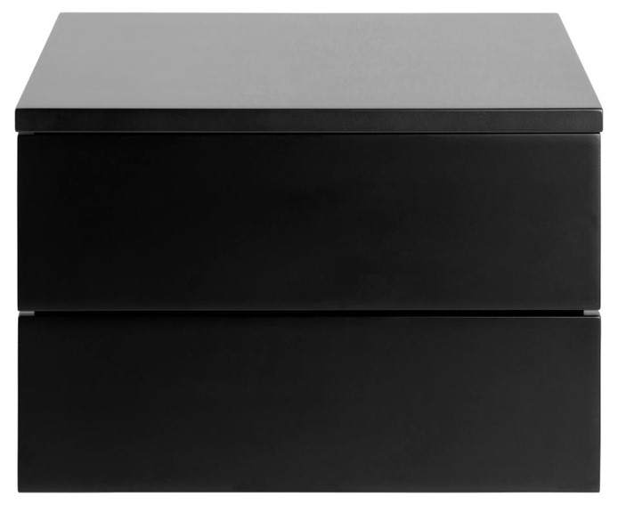 Szafka Nocna AVIGNON Wisząca Duża Czarny