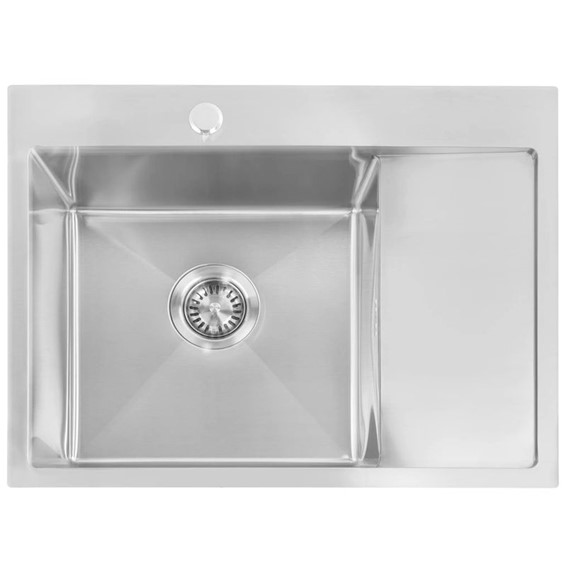 Zlewozmywak Stalowy Fin Nikiel Szczotkowany