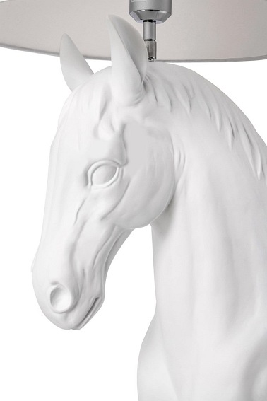 Lampa Podłogowa Koń HORSE Stand M Biały