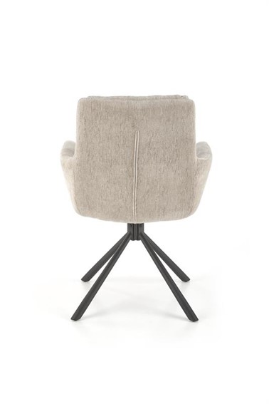 Krzesło K495 Czarny/Beżowy