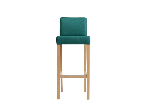 Stołek Barowy Wilton Bar 47x40x104 Morskie Fale/Naturalny