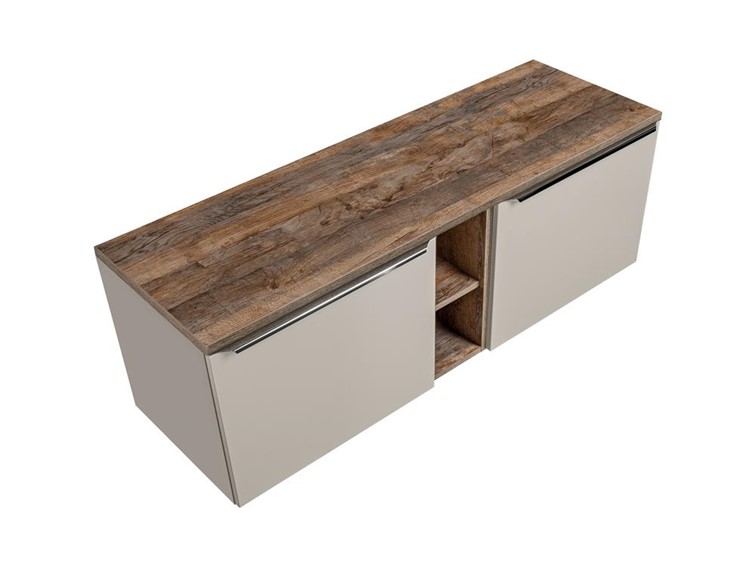 Zestaw Mebli Łazienkowych SFT B SANTA FE 81-01 140cm Szary/Dąb