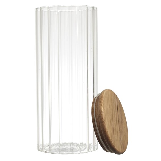 Słoik do Przechowywania z Pokrywką Akacjową 1,1l