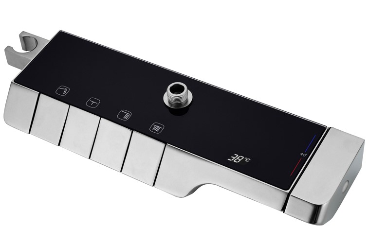 Zestaw Natryskowy ROB z Termostatem Nikiel Szczotkowany