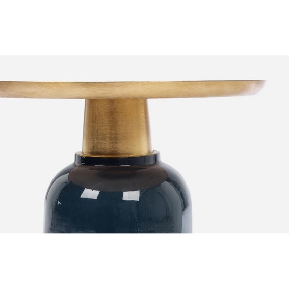 Stolik Kawowy NALIMA Fi40,5cm Niebieski