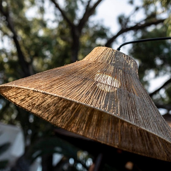 Lampa Podłogowa NIZA 230 BATTERY NEGRO Czarny/Naturalny