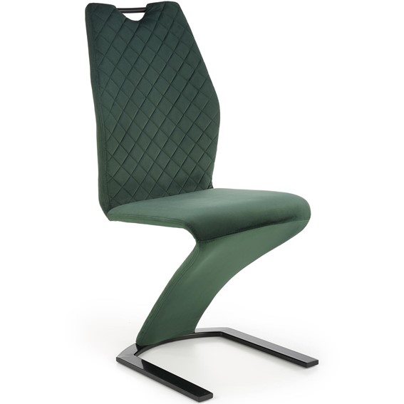 Krzesło K442 Czarny/Ciemny Zielony