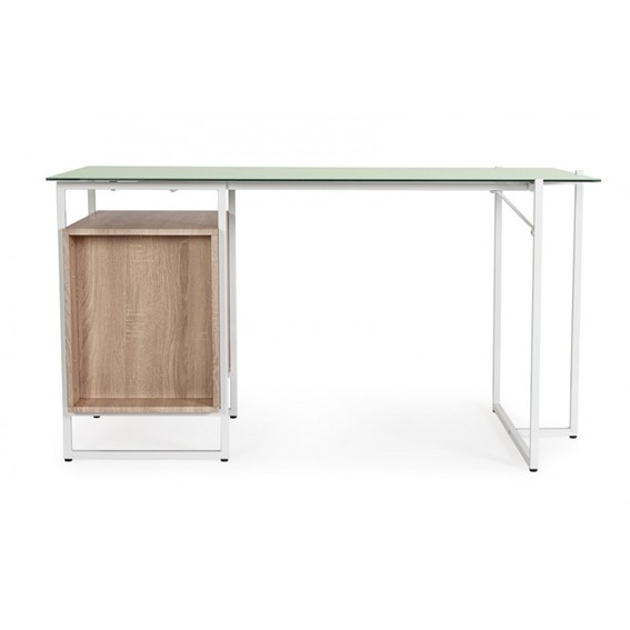 Biurko THOMAS Biały/Naturalny