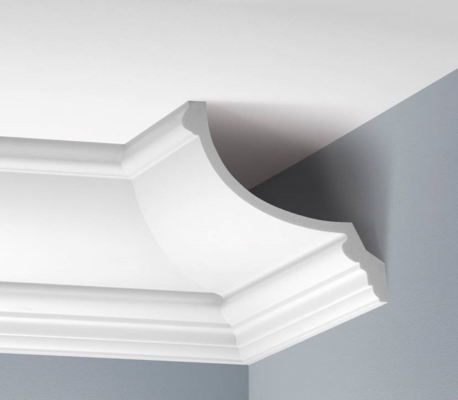 Listwa Gzymsowa Gładka LGG-14 240 cm Biały