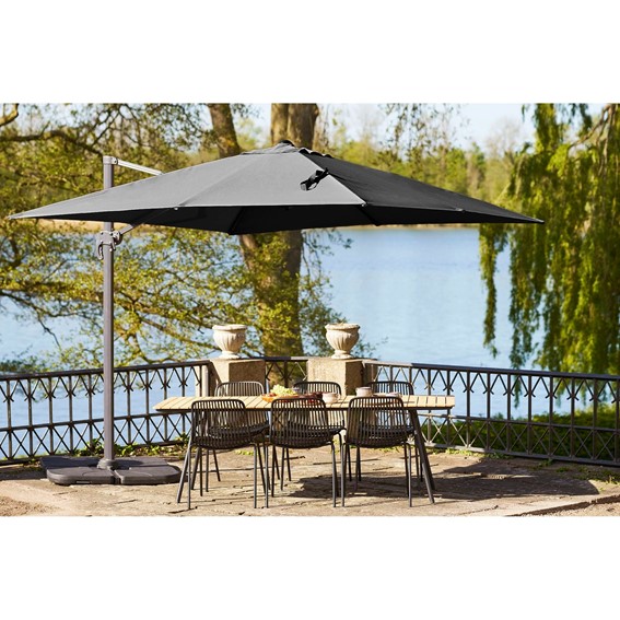 Parasol Ogrodowy BAZA 295cm Czarny