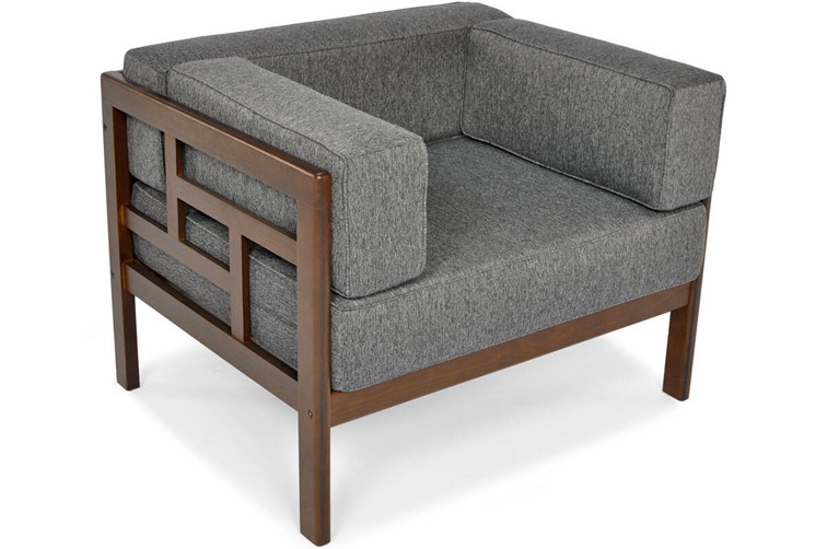 Fotel Ogrodowy EDEN Brązowy/Grafitowy