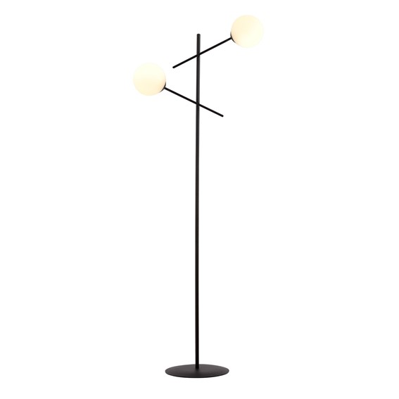 Lampa Podłogowa LINEAR LP2 Czarny/Opal