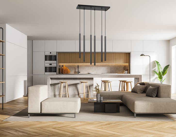 Lampa Wisząca SELTER 6 Czarny