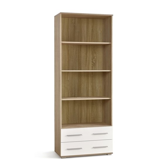 Regał LIMA REG3 Dąb Sonoma/Biały