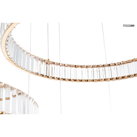 Lampa Wisząca LIBERTY 3A Złoty/Transparentny