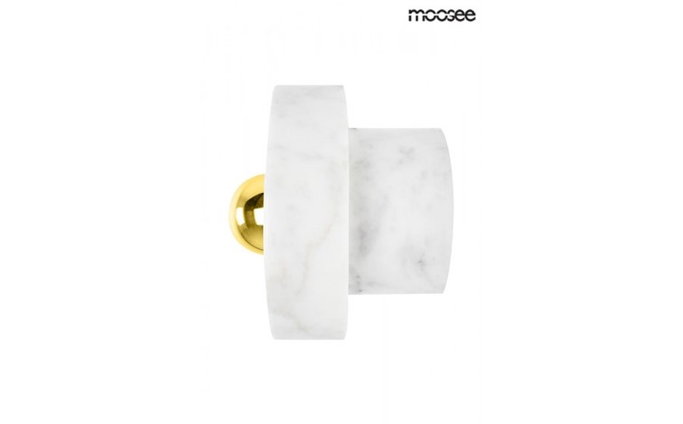 Lampa Ścienna ARCO Biały/Złoty