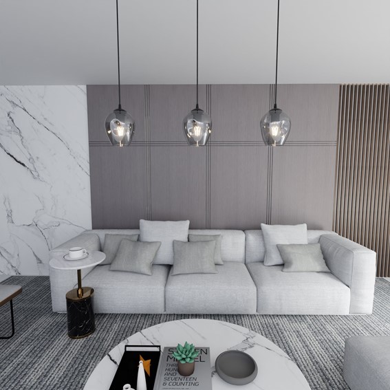 Lampa Wisząca ISTAR 1 Czarny/Grafitowy