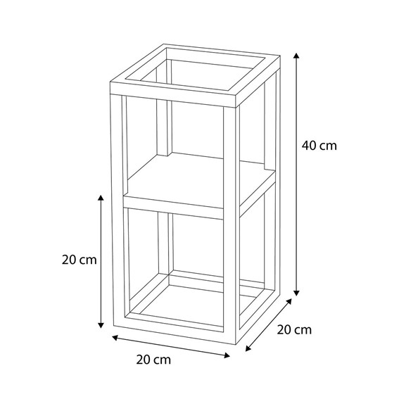 Kwietnik KAJA HOME KS-01 S Czarny