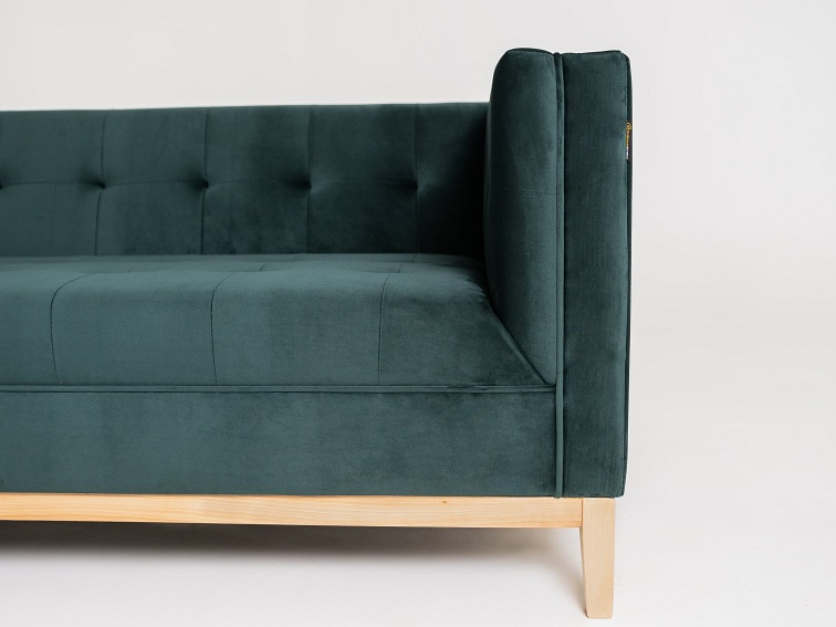 Sofa By-Tom 208x85x73 Avocado/Naturalny