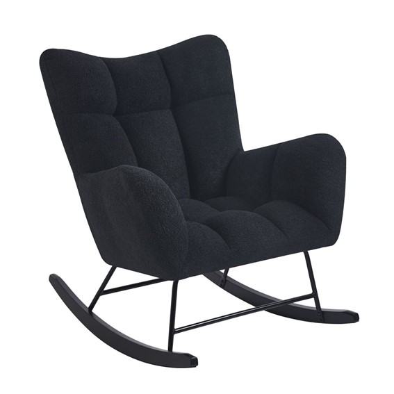 Fotel Bujany TEDDY FR4-FX Czarny