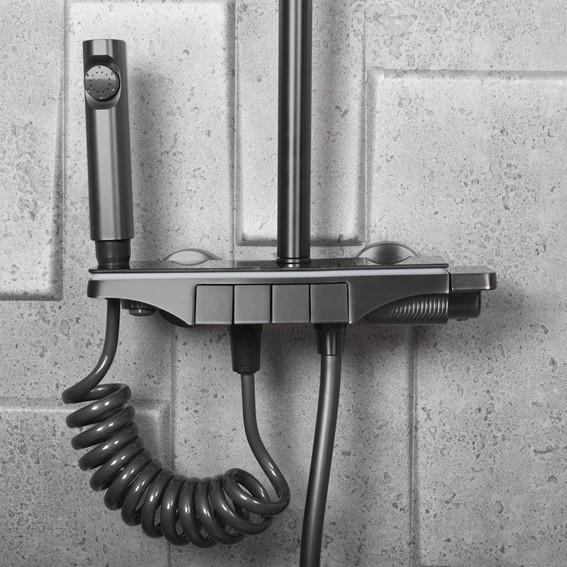 Zestaw Natryskowy SAVIO LED Tytan