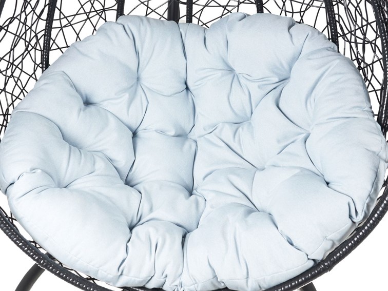 Zestaw 2 Foteli Ogrodowych F-03 L+XL Czarny/Szary