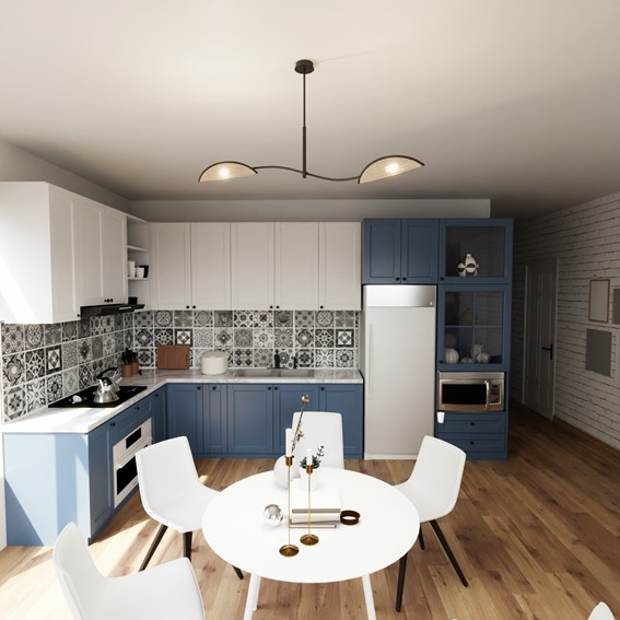 Lampa Wisząca LOTUS 2 Czarny/Naturalny