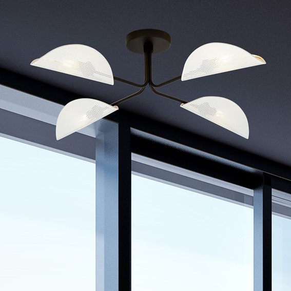Lampa Sufitowa GOMEZ 4 Biały/Złoty