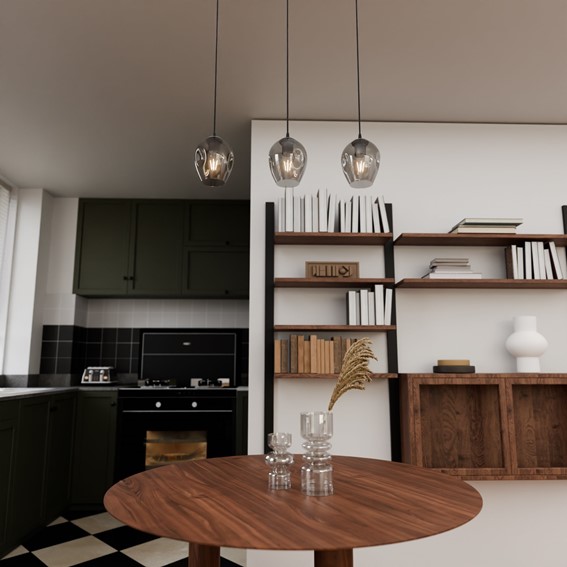 Lampa Wisząca ISTAR 3 Czarny/Grafitowy