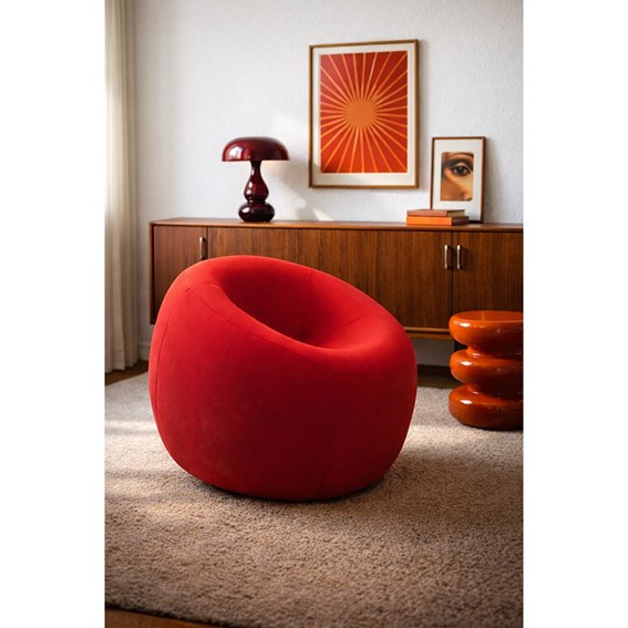 Pufa MAMMA Czerwony