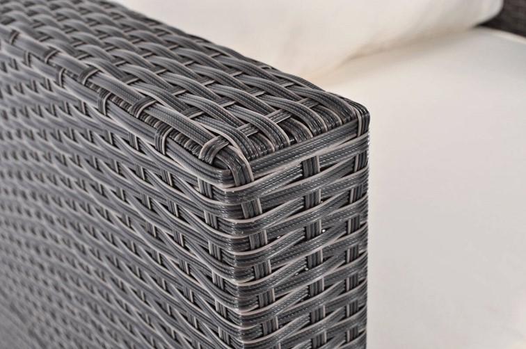 Fotel Ogrodowy MALAGA z Technorattanu Brązowy/Beżowy