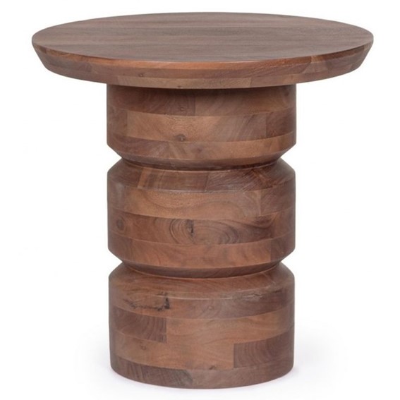 Stolik Kawowy CORTEZ Fi55cm Brązowy