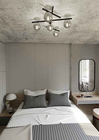 Lampa Sufitowa SMART 5 Czarny/Grafitowy