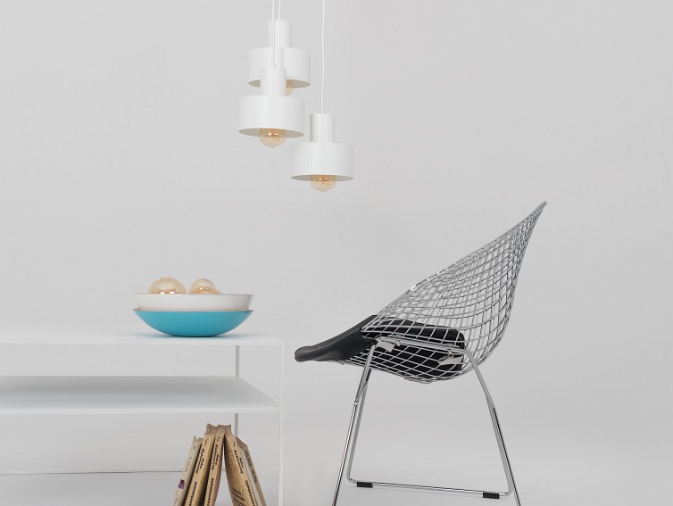 Stół Kawowy Tensio 2 Floor Metal 80x80 Biały