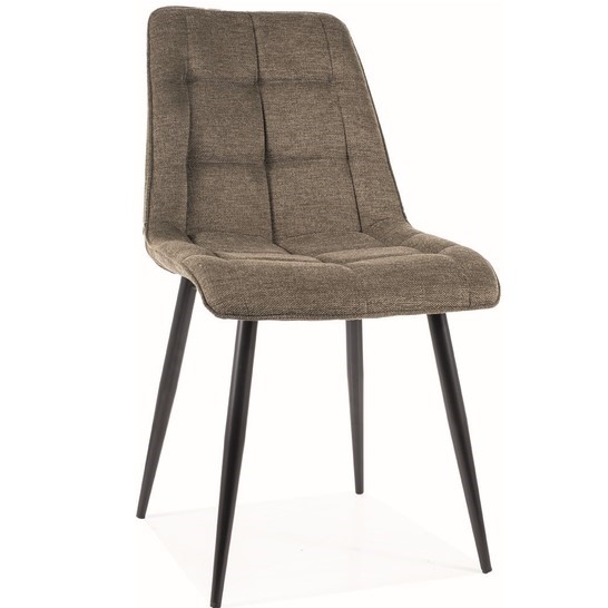 Krzesło CHIC Brego Czarny/Oliwka 77